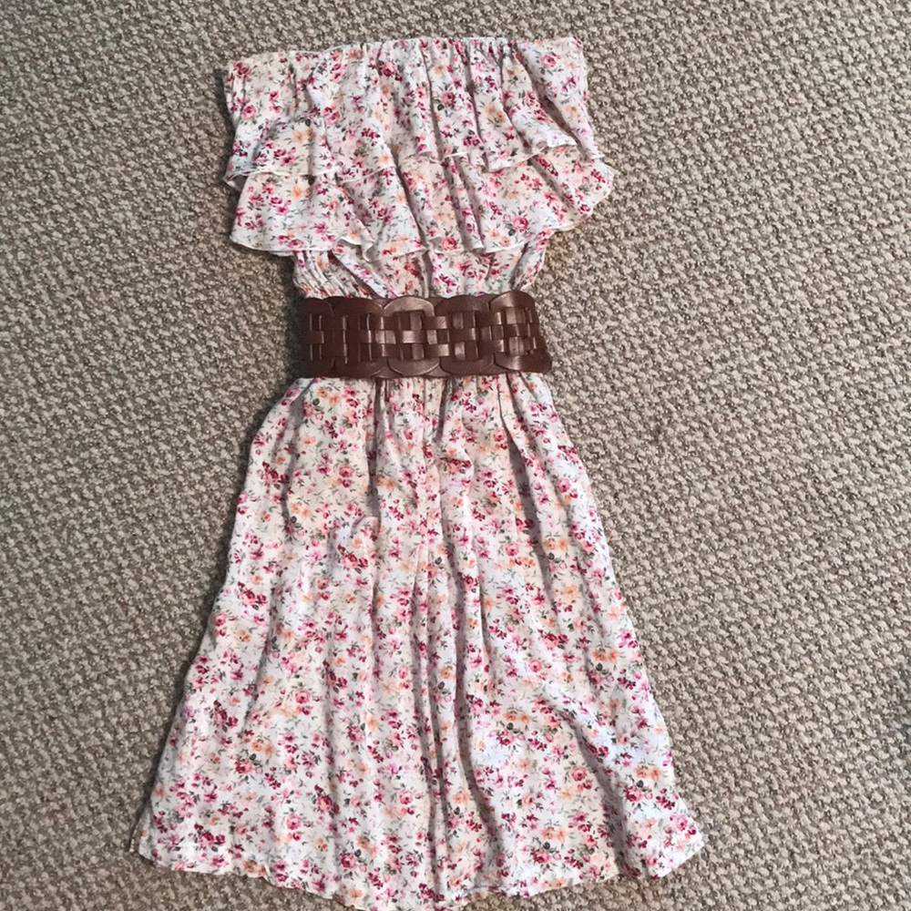 Floral Strapless Festival Dress